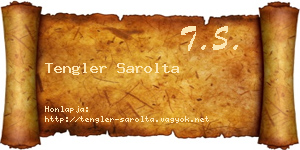 Tengler Sarolta névjegykártya